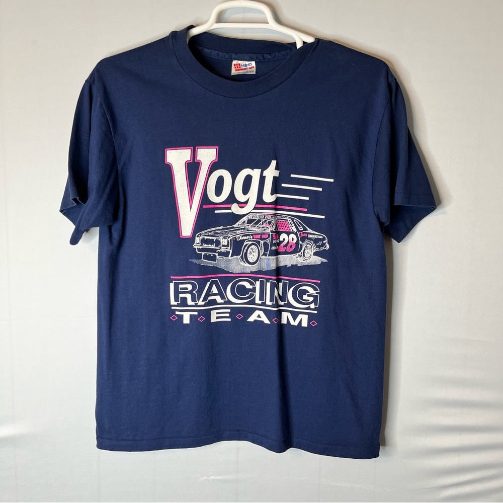 Vintage Vogt Racing Team on Hanes Tshirt Made In USA Size Large